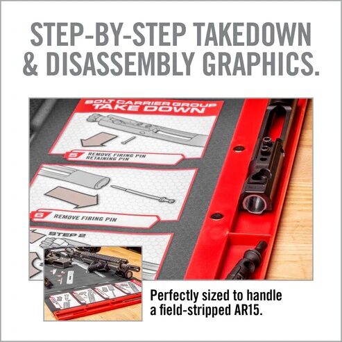 Real Avid Smart Mat AR15 Gun Cleaning Mat, 43-In x 16-In