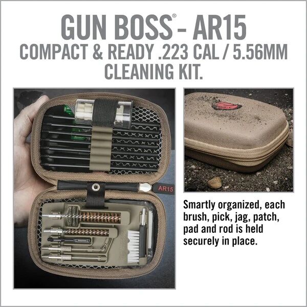 Real Avid Compact And Rugged Gun Boss AR15 Cleaning Kit