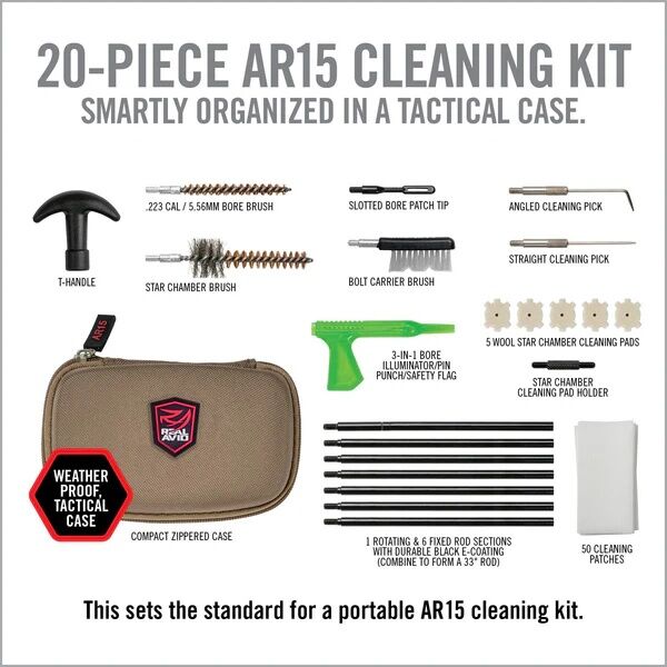 Real Avid Compact And Rugged Gun Boss AR15 Cleaning Kit