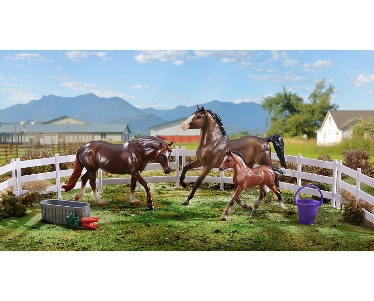 Breyer Freedom Series (Classics) Pony Power 3 Horse Playset Model Horse Toy 62200