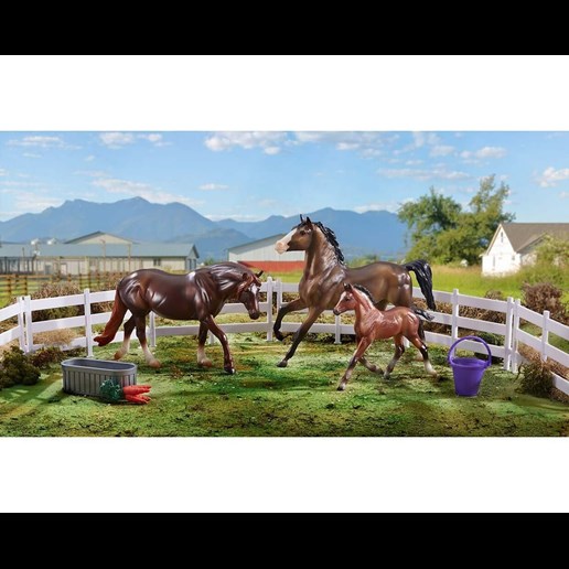 Breyer Freedom Series (Classics) Pony Power 3 Horse Playset Model Horse Toy 62200