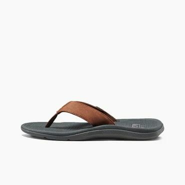 REEF Men's Santa Ana Sandal in Grey/Tan
