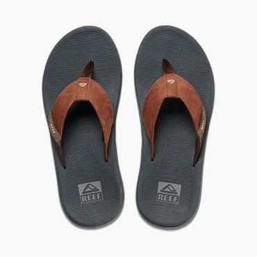 REEF Men's Santa Ana Sandal in Grey/Tan