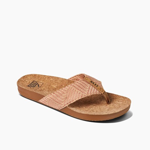 Reef Women's Cushion Strand Sandals in Rose