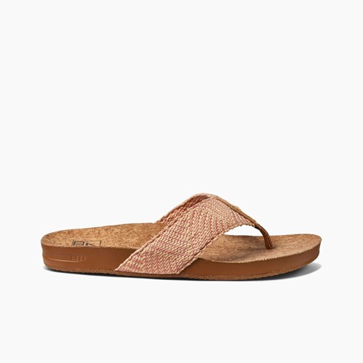 Reef Women's Cushion Strand Sandals in Rose