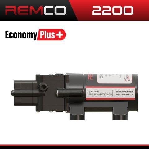 Remco Economy Plus 2200  Sprayer Pump, 12-V, 1-GPM, 40-PSI, 3/8-In Hose Bard Port