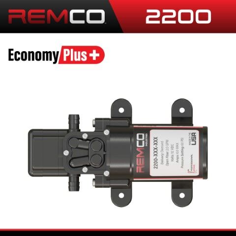 Remco Economy Plus 2200  Sprayer Pump, 12-V, 1-GPM, 40-PSI, 3/8-In Hose Bard Port