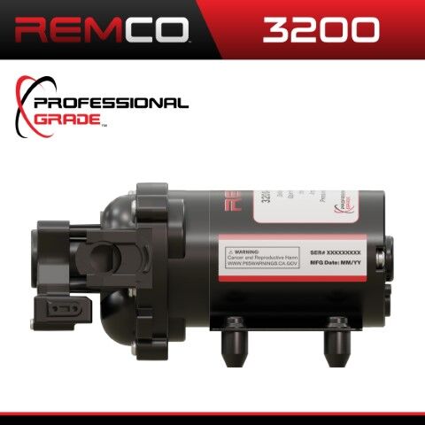 Remco Professional Grade 3200 Sprayer Pump, 12-V, 3.5-GPM, 60-PSI, 3/8-In QA Port