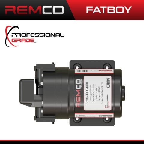 Remco Professional Grade Fatboy Sprayer Pump, 12-V, 7-GPM, 60-PSI, 3/4-In QA Port