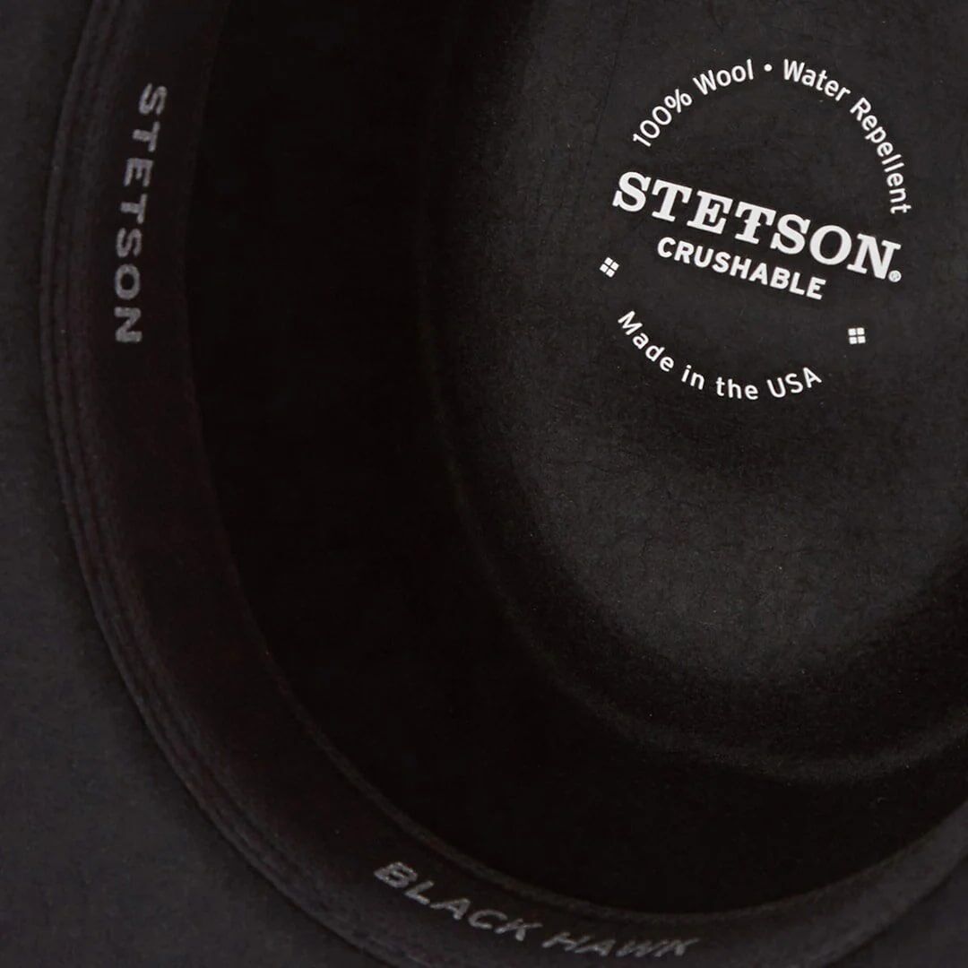 Stetson Men's Black Hawk Outdoor Hat in Black
