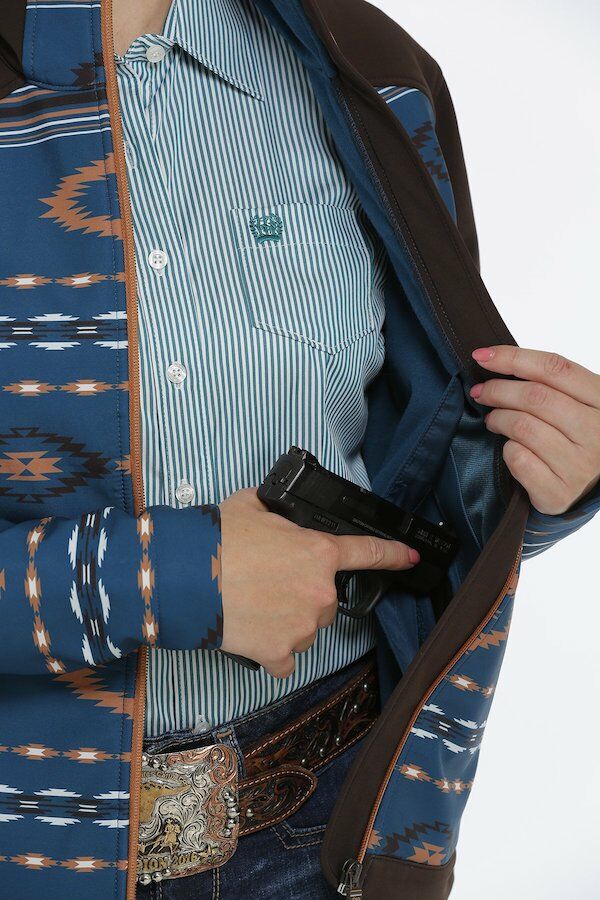 CINCH Women's Concealed Carry Bonded Jacket in Brown