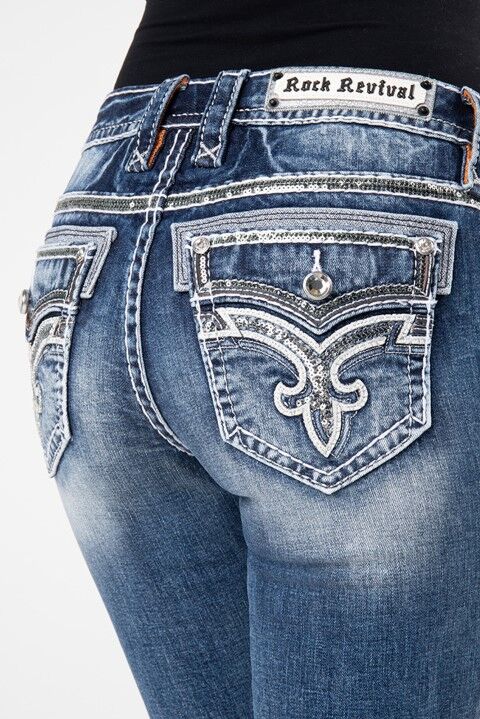 Rock Revival Women's Violet Ice B201 Bootcut Jean