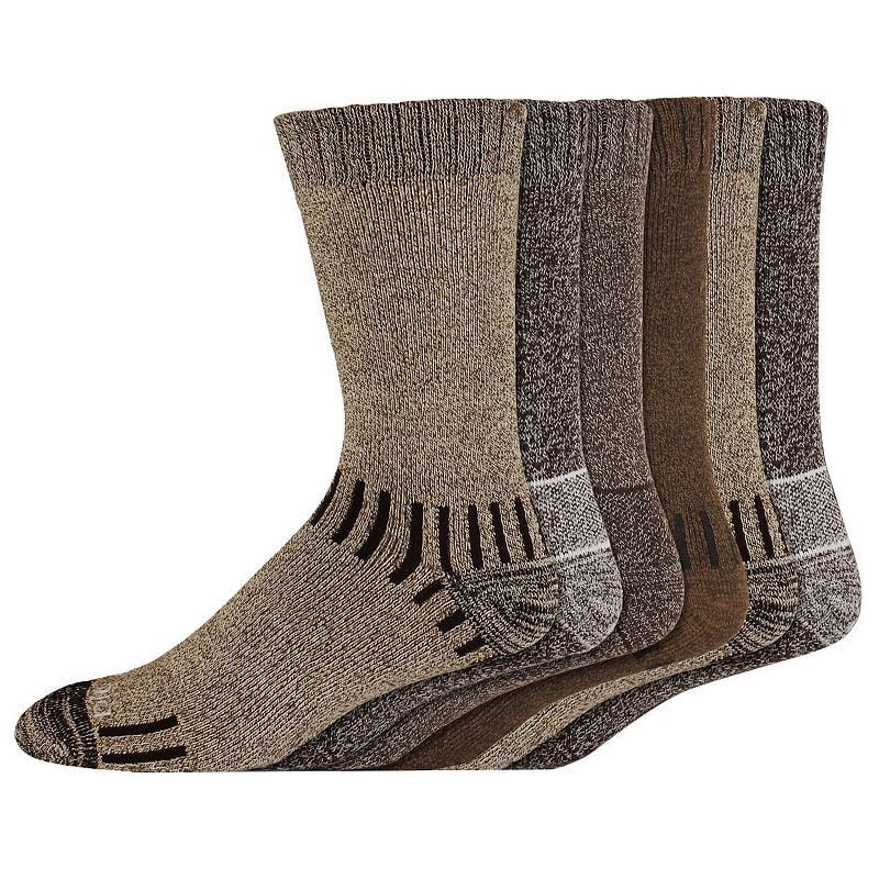 Dickies Men's Trekker Crew Outdoor Socks, 6-Pk
