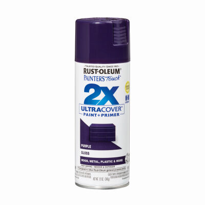 Rust-Oleum Painter’s Touch 2X Gloss Purple Spray Paint, 12-Oz
