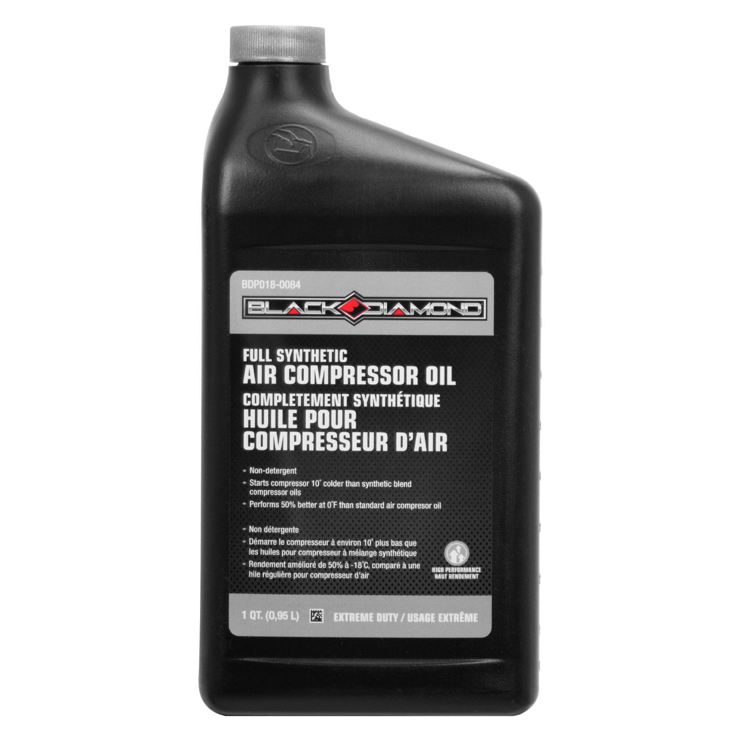 Black Diamond Full Synthetic Air Compressor Oil, 1-Qt