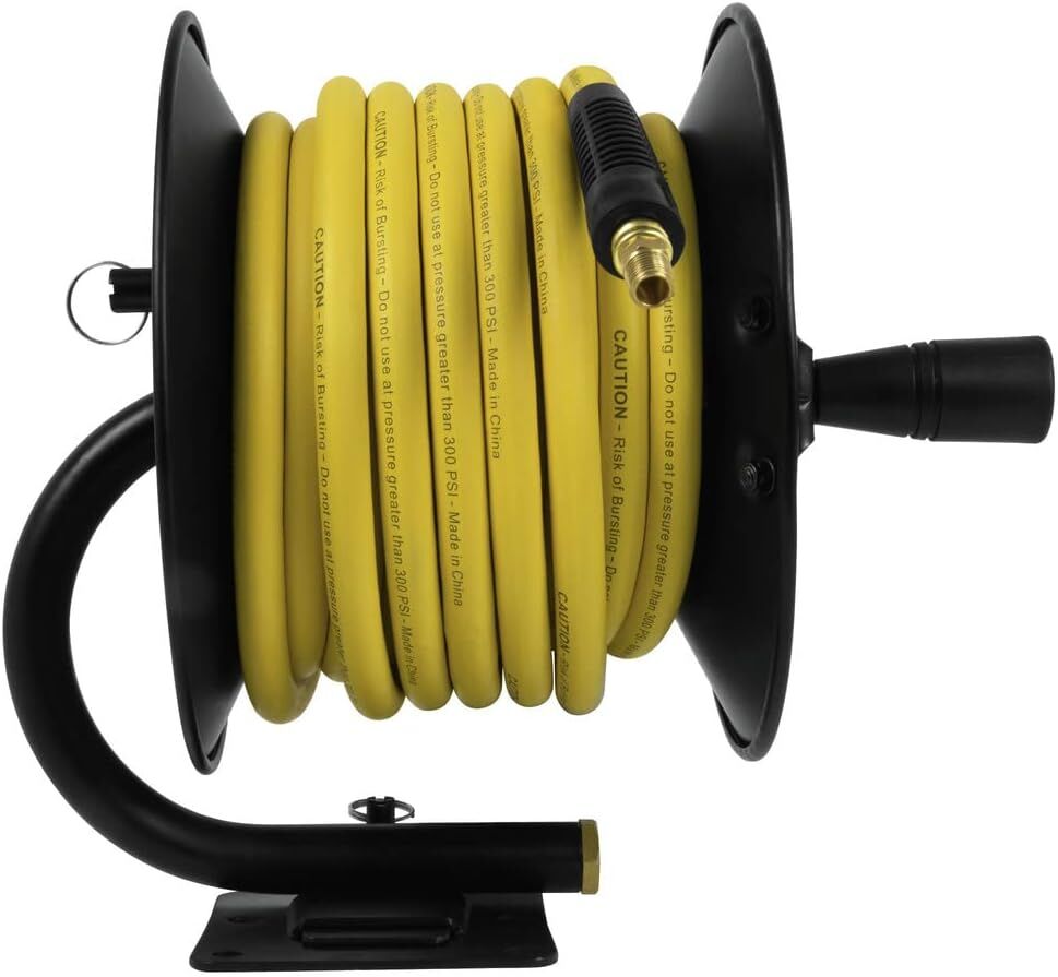 DEWALT Manual Air Hose Reel, 3/8-In X 50-Ft