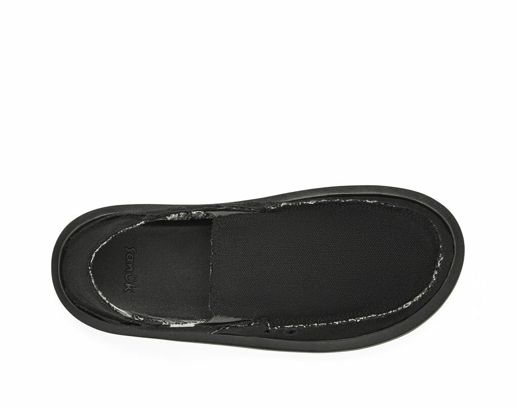 Men's Sidewalk Surfer ST Hemp Shoe in Black