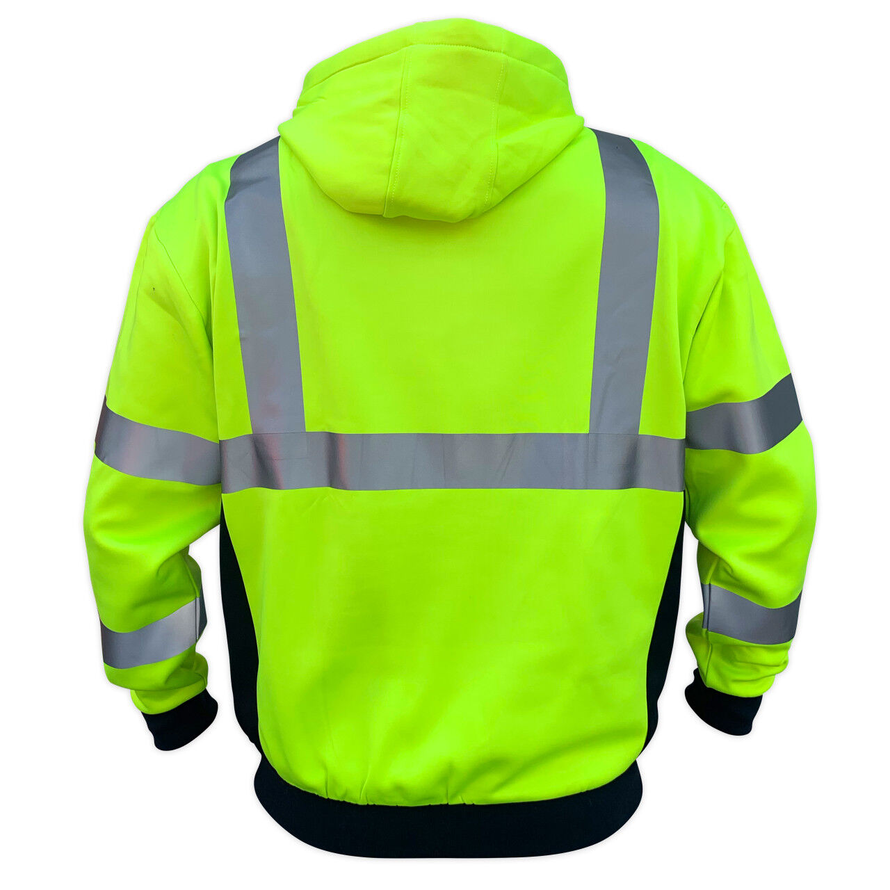 SafetyShirtz Men's SS360° Basic Class 3 Type R Reflective Safety Hoodie in Lime
