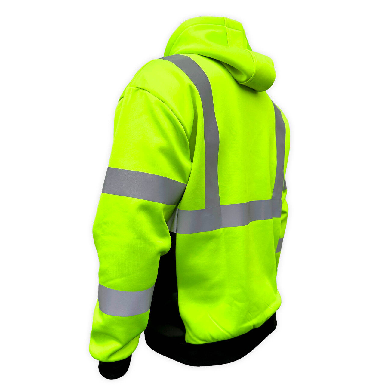 SafetyShirtz Men's SS360° Basic Class 3 Type R Reflective Safety Hoodie in Lime