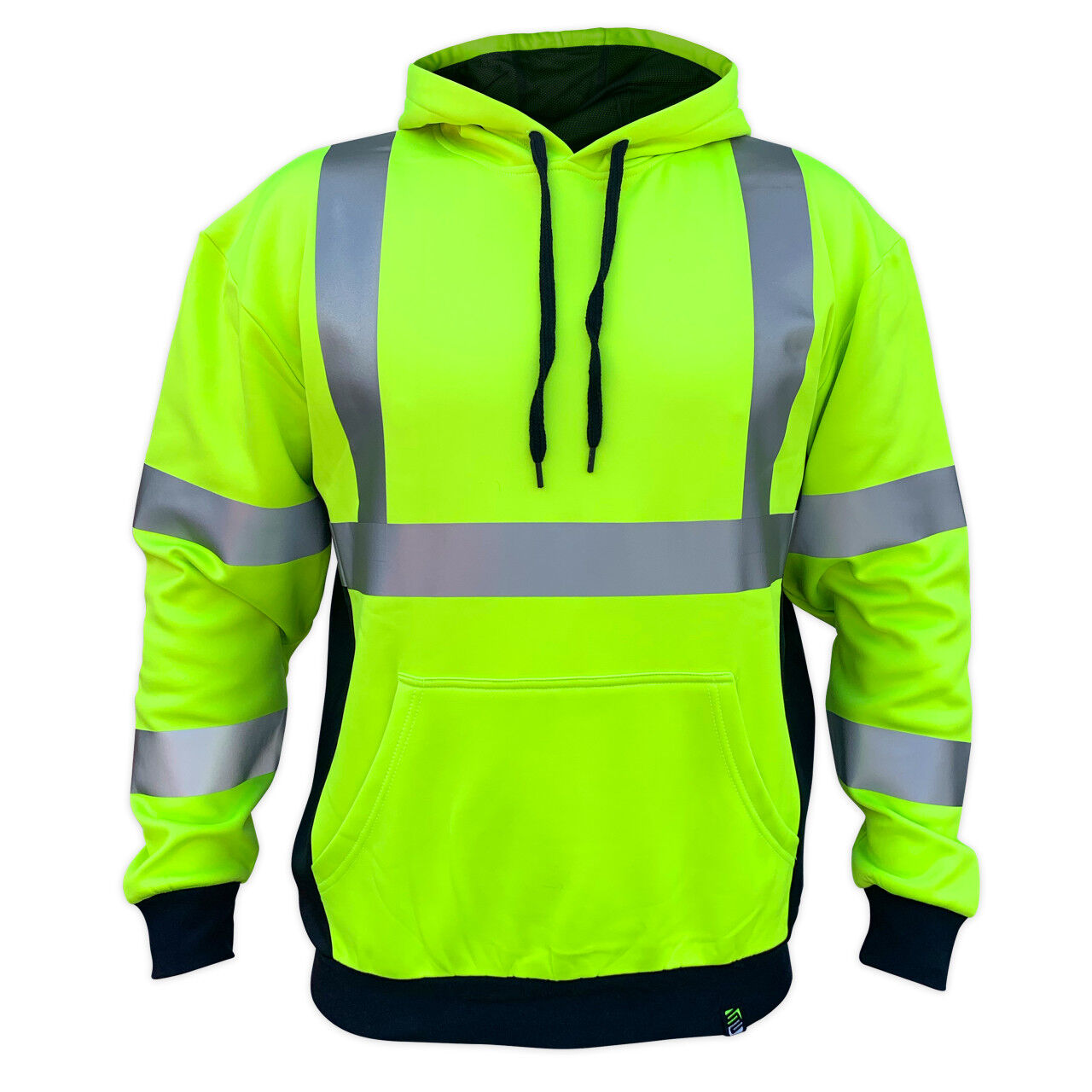 SafetyShirtz Men's SS360° Basic Class 3 Type R Reflective Safety Hoodie in Lime