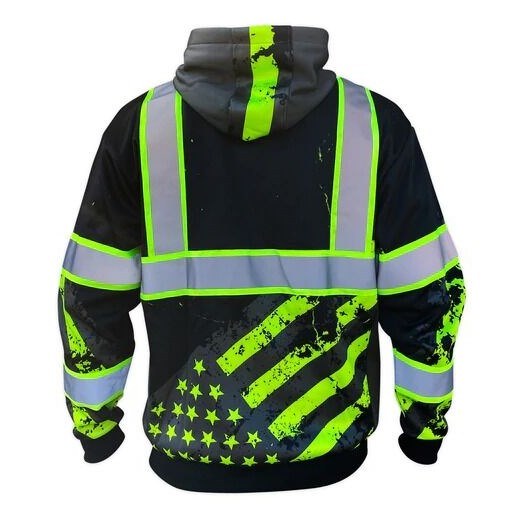 SS360º Enhanced Visibility American Grit Stealth Safety Hoodie