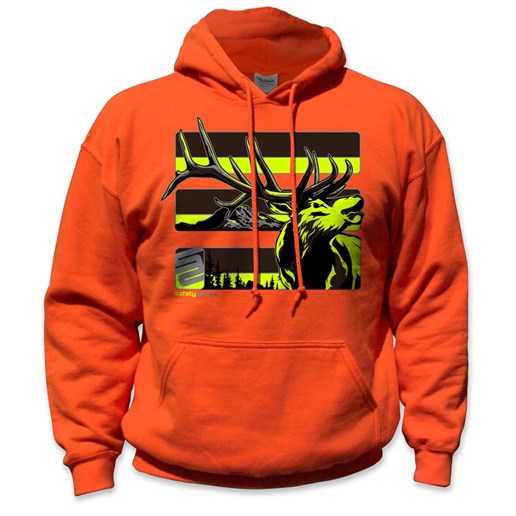 Elk Stealth Safety Hoodie - Yellow/Gray/Reflective/Orange