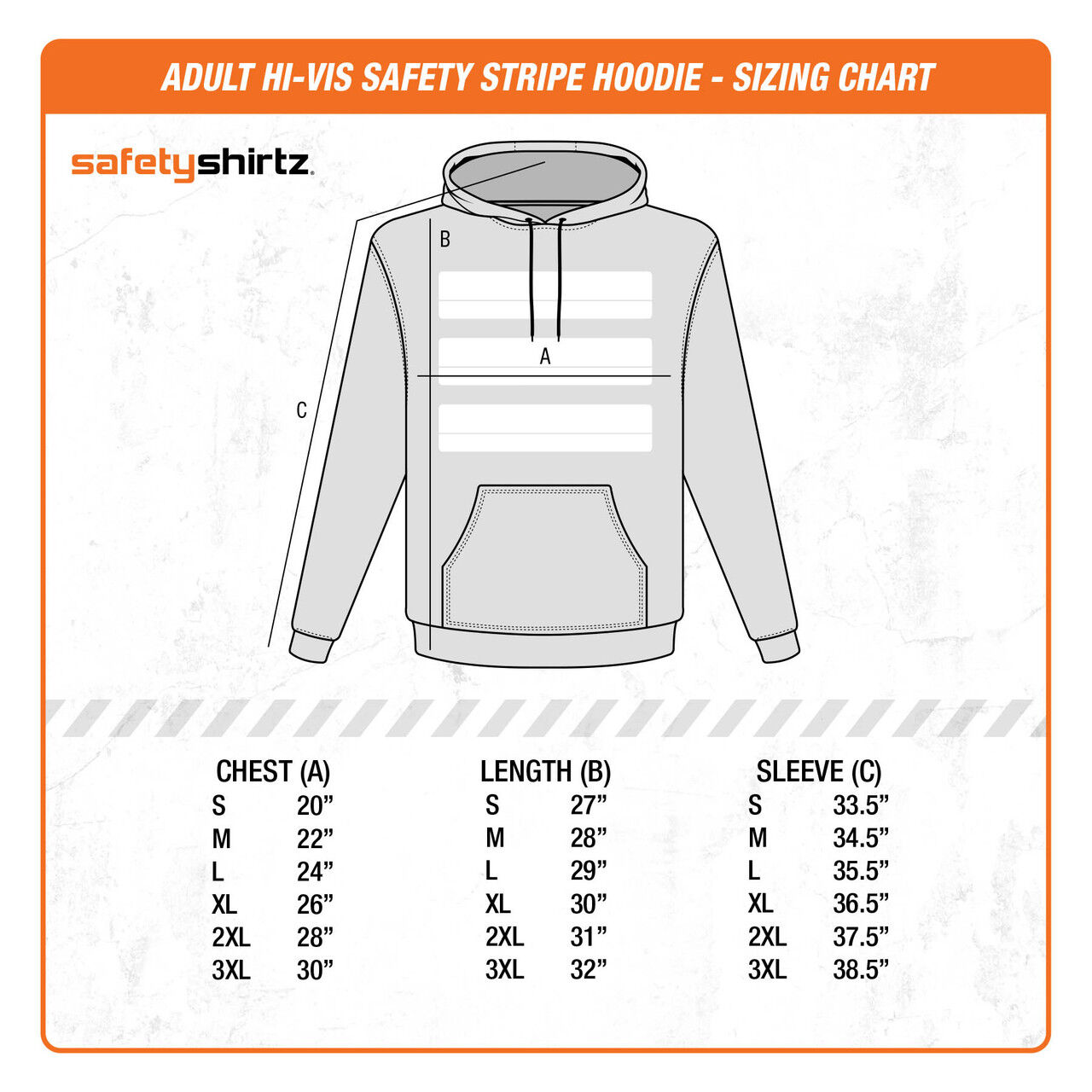 SafetyShirtz Women's Sasquatch Stealth Hi-Vis Safety Stripe Hoodie