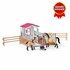 Schleich Horse Club Horse Stall With Arab Horses And Groom 26-Piece Educational Playset