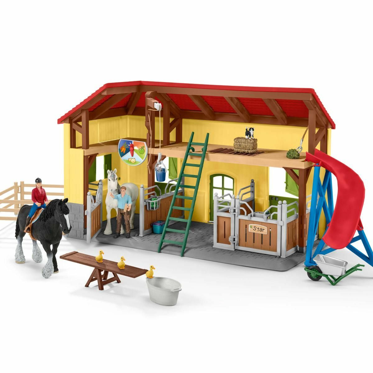 Schleich Farm World 30-Piece Playset Horse Stable