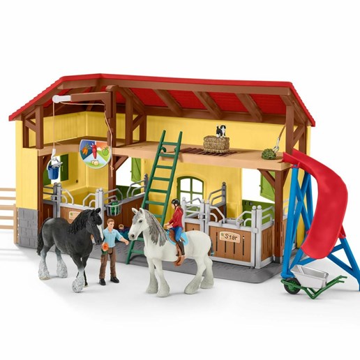Schleich Farm World 30-Piece Playset Horse Stable