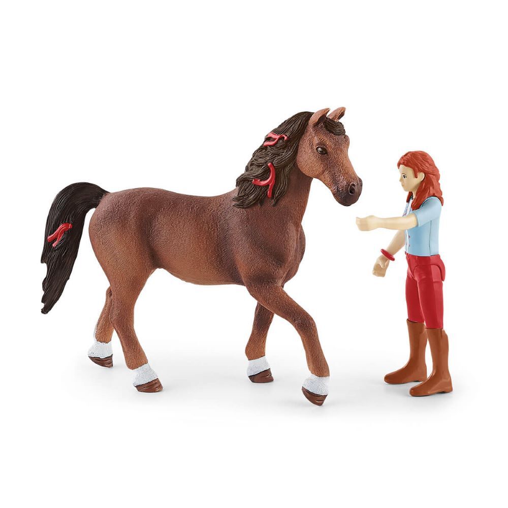 Schleich Horse Club Hannah & Cayenne Toy Set