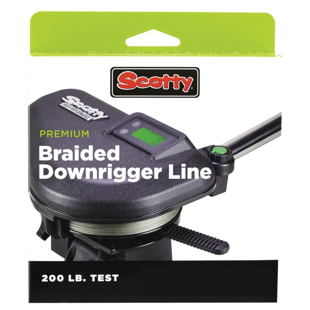 Scotty Premium Braided Downrigger Line, 200-Lb, 200-Ft