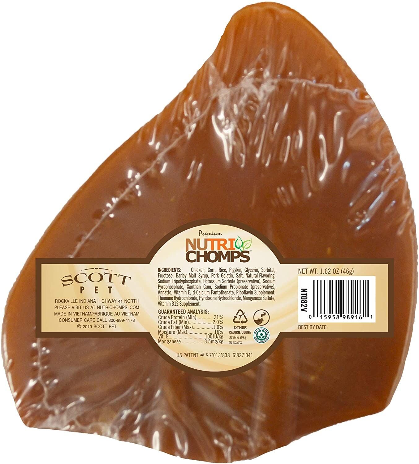 Premium Pork Chomps Roasted Earz Pork 1 Count