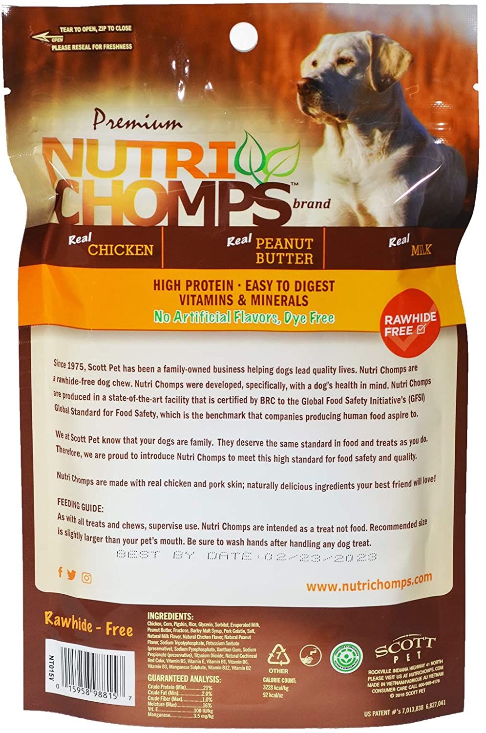 Pork Chomps Baked Pork Rolls, 8-In, 18-Ct