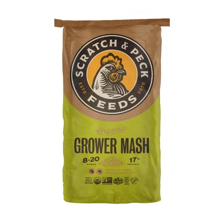 Scratch & Peck Feeds Organic Grower Mash, 40-Lb