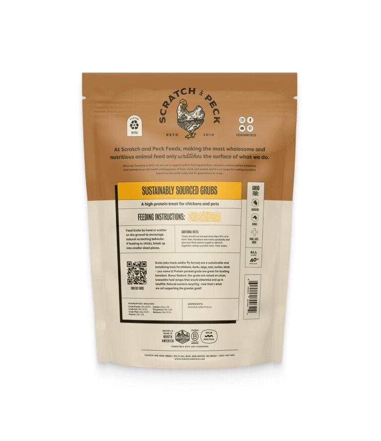 Scratch & Peck Feeds Cluckin' Good Grubs, 1.25-Lb