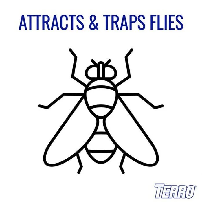 Terro Fly Magnet Sticky Fly Paper Trap, 4-Pk