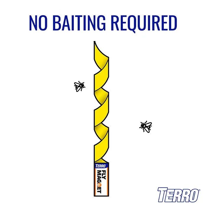Terro Fly Magnet Sticky Fly Paper Trap, 4-Pk