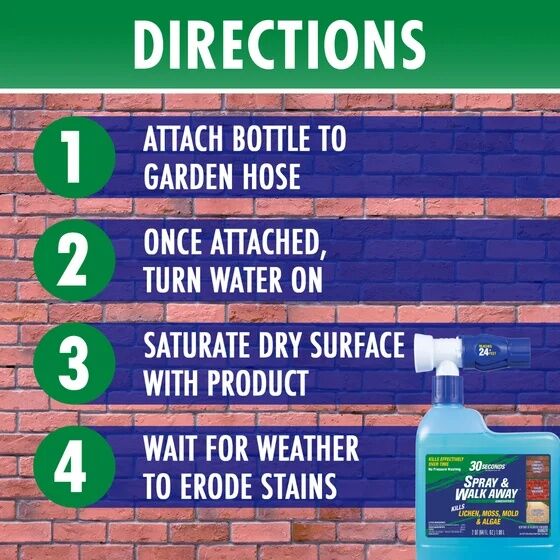 30 Seconds Spray & Walk Away Hose End, 64-Oz