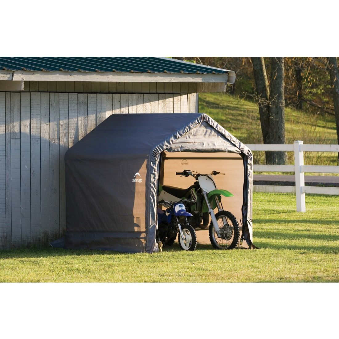 ShelterLogic Shed-In-a-Box Gray, 6-Ft x 6-Ft x 6-Ft