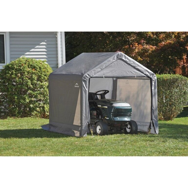 ShelterLogic Shed-In-a-Box Gray, 6-Ft x 6-Ft x 6-Ft