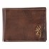 Men's Brass Buck Bi-Fold Wallet