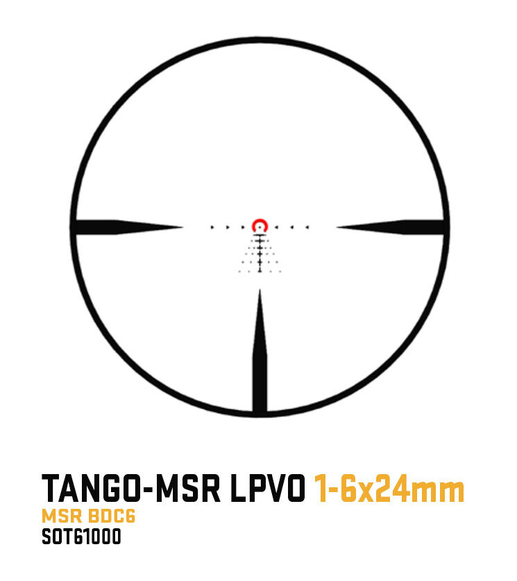 Sig Sauer Tango-MSR LPVO 1-6x24mm Riflescope With Mount