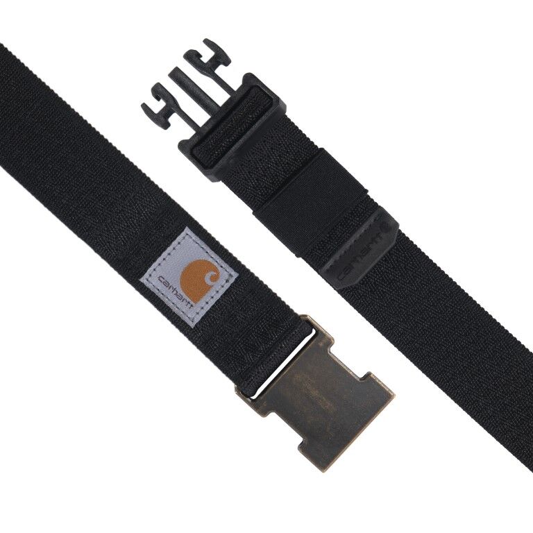 Carhartt Men's Rugged Flex Nylon Webbing Belt in Black