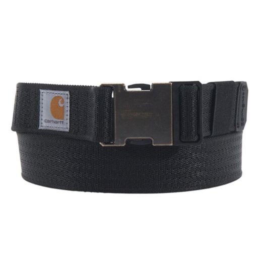 Carhartt Men's Rugged Flex Nylon Webbing Belt in Black Belts