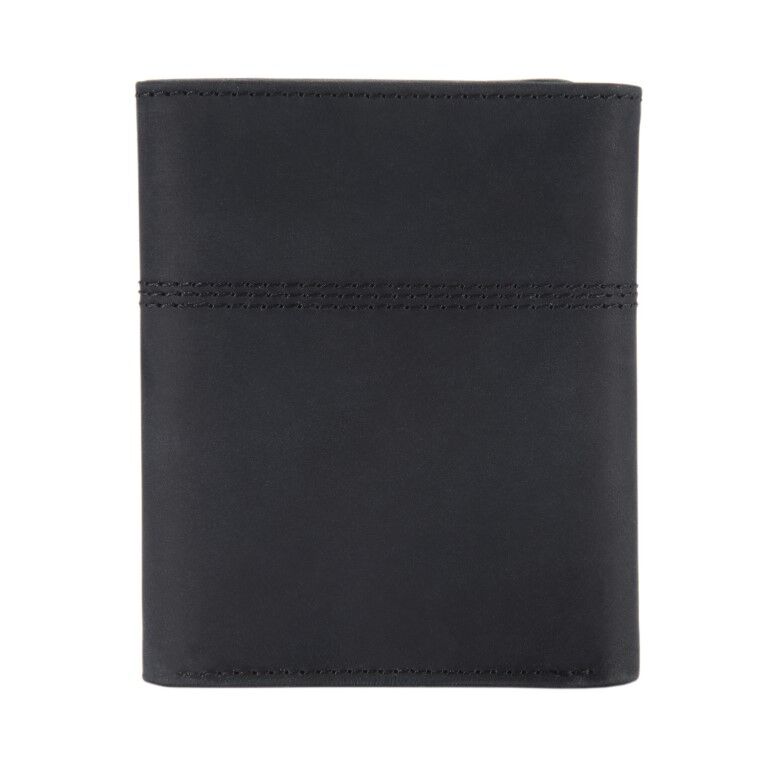 Carhartt Men's Saddle Leather Trifold Wallet in Black