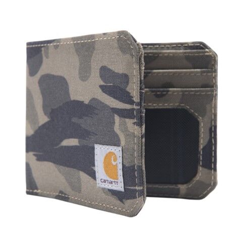 Carhartt Men's Nylon Duck Bifold Wallet in Blind Duck Camo