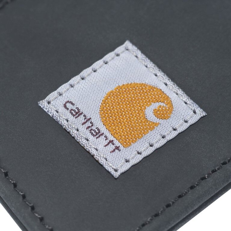 Carhartt Men's Saddle Leather Front Pocket Wallet in Black