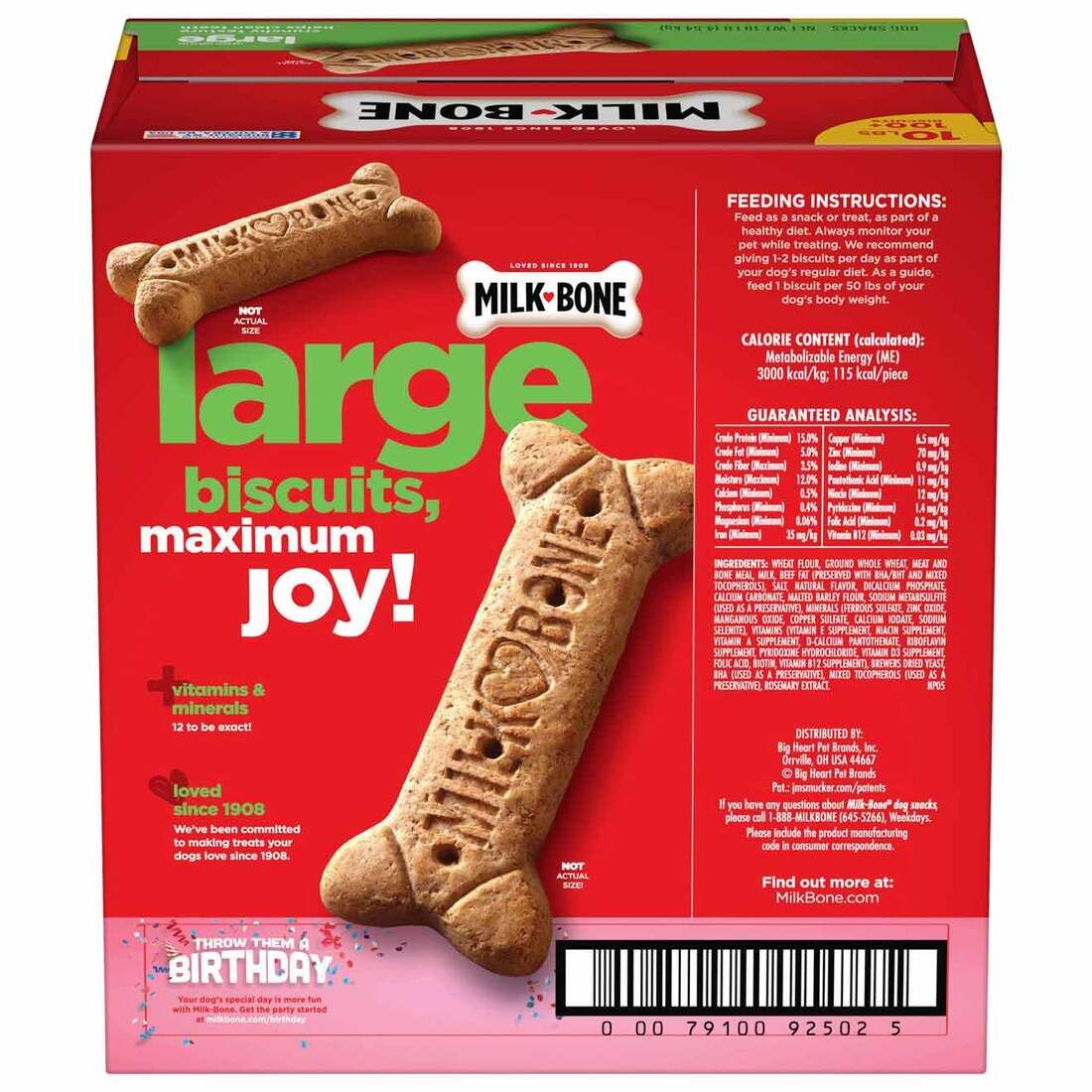 Milk Bone Original Large Dog Biscuits, 10-Lb Box