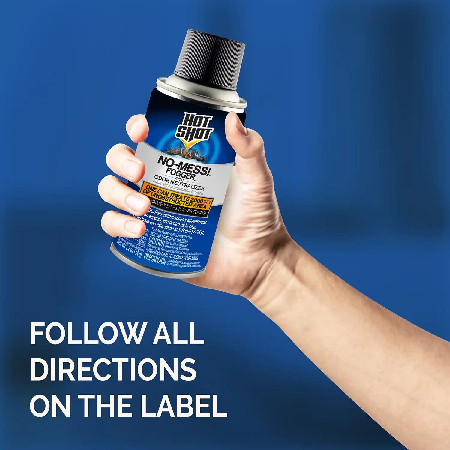 Hot Shot No-Mess! Insect Fogger With Odor Neutralizer, 3-Pk